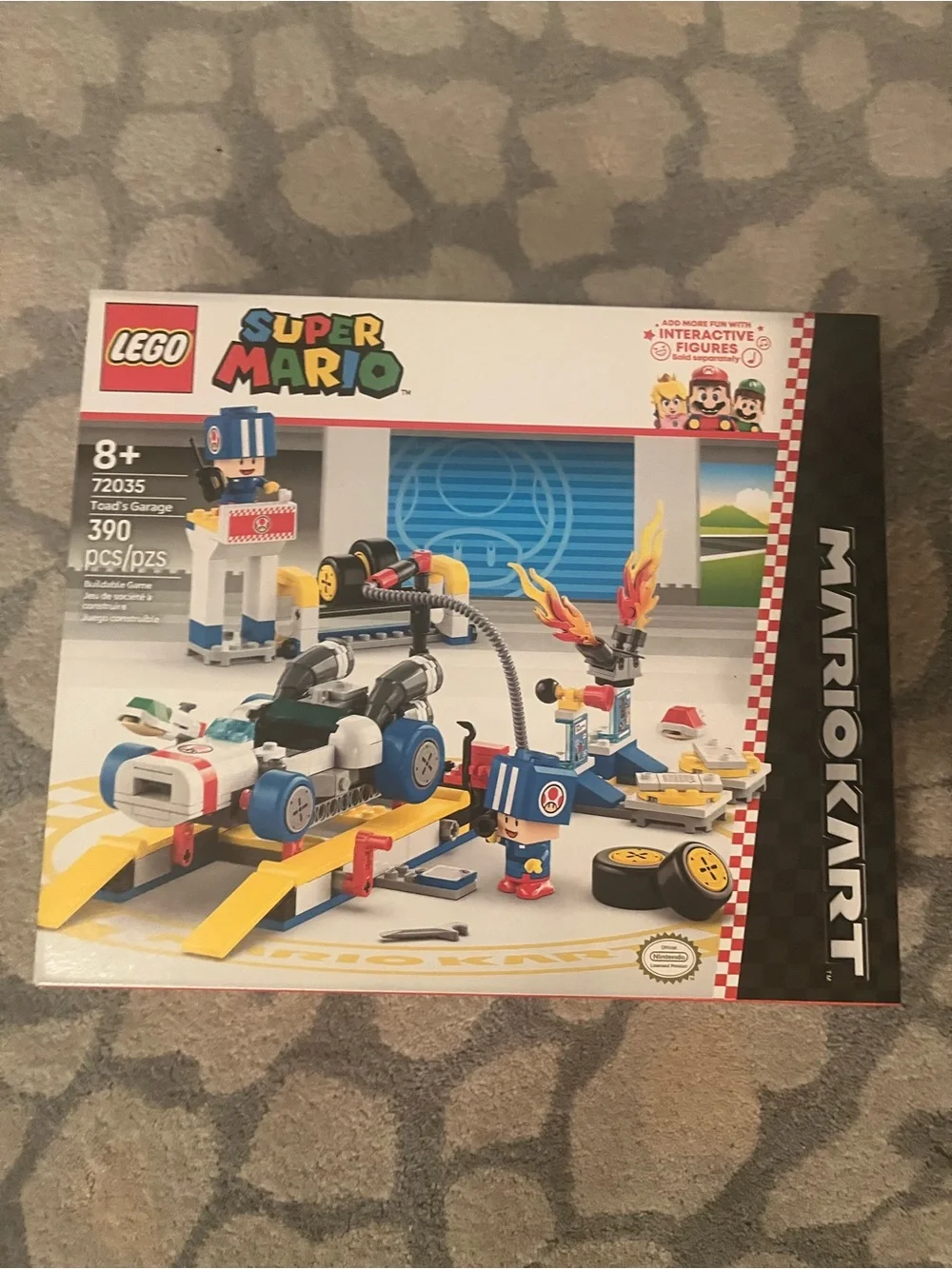 Lego Super Mario Blue and Yellow Toad's Garage Playset